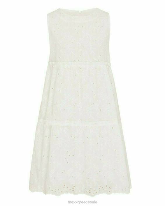 κορίτσια Mexx κεντητό φόρεμα σε λευκό άσπρο BR0F863