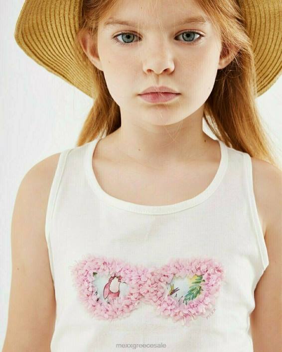 κορίτσια Mexx χιαστί πίσω μονόχρωμο από λευκό άσπρο BR0F853