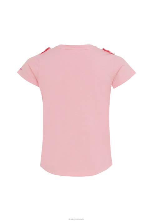 κορίτσια Mexx βολάν κοντομάνικο μπλουζάκι σομόν ροζ BR0F749