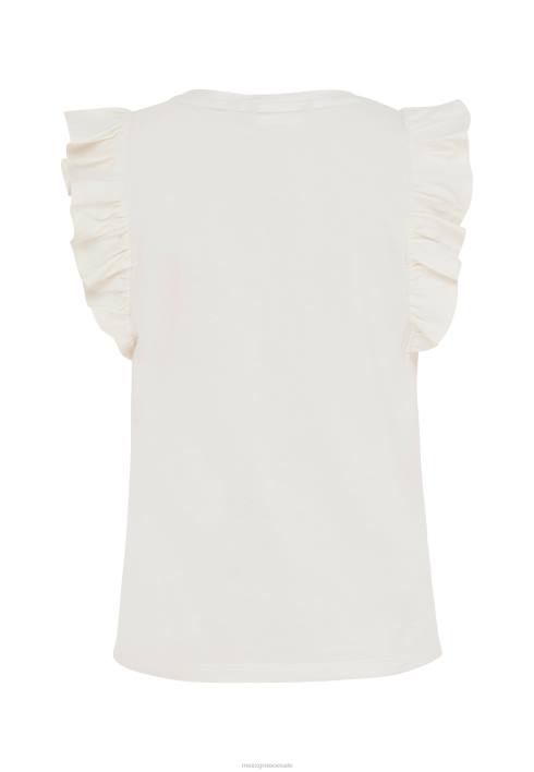 κορίτσια Mexx κοντομάνικο μπλουζάκι σε λευκό μπεζ BR0F761