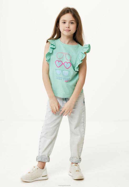 κορίτσια Mexx Φωτιστικό μπλουζάκι κοντομάνικο πράσινος BR0F805