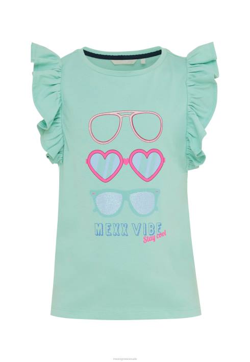 κορίτσια Mexx Φωτιστικό μπλουζάκι κοντομάνικο πράσινος BR0F805