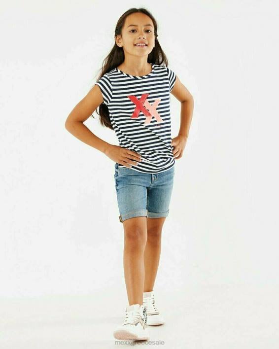 κορίτσια Mexx ριγέ μπλουζάκι ναυτικό μπλε BR0F874