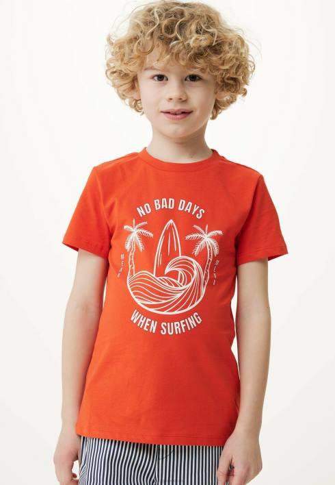 αγόρια Mexx μπλουζάκι με κόκκινο έργο τέχνης βαμβάκι BR0F877