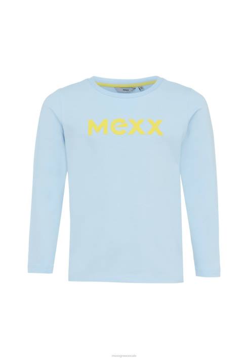αγόρια Mexx μακρυμάνικο μπλουζάκι λαστιχένιο φωτιστικό εκτύπωσης μπλε BR0F898
