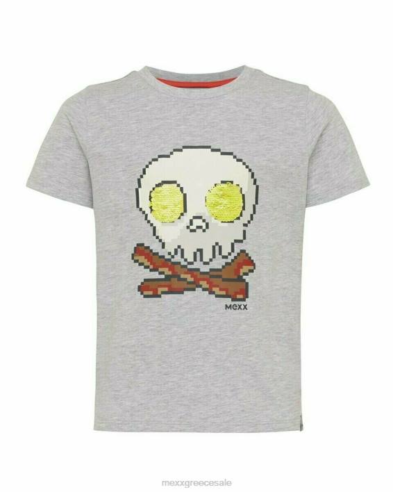 αγόρια Mexx έργα τέχνης μπλουζάκι γκρι μάχη σώμα με σώμα γκρί BR0F911