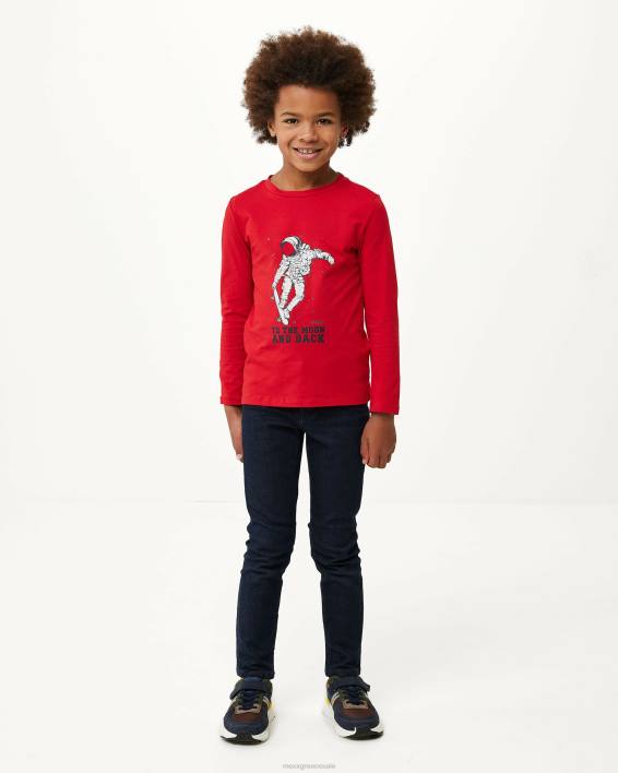 αγόρια Mexx μακρυμάνικο μπλουζάκι με έργα τέχνης το κόκκινο BR0F937