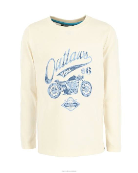 αγόρια Mexx μακρυμάνικο μπλουζάκι με έργα τέχνης άσπρο BR0F939