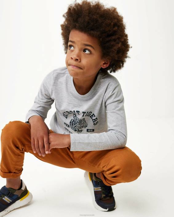 αγόρια Mexx μακρυμάνικο καλλιτεχνικό μπλουζάκι σώμα σώμα με σώμα γκρί BR0F940