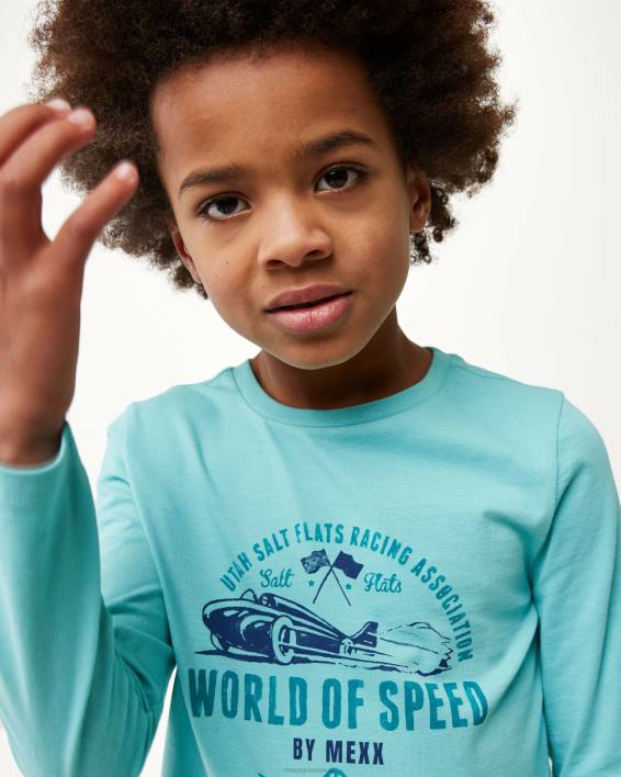 αγόρια Mexx μακρυμάνικο μπλουζάκι τέχνης στον ωκεανό μπλε BR0F941