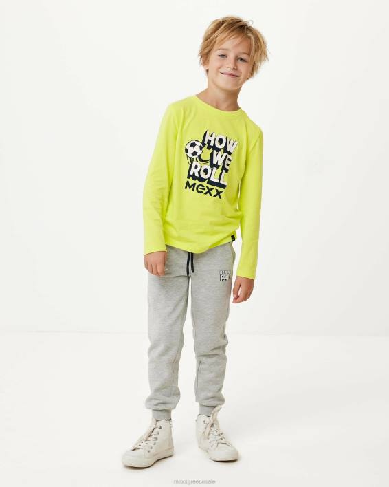 αγόρια Mexx μπλουζάκι με νέον έργο τέχνης κίτρινος BR0F956
