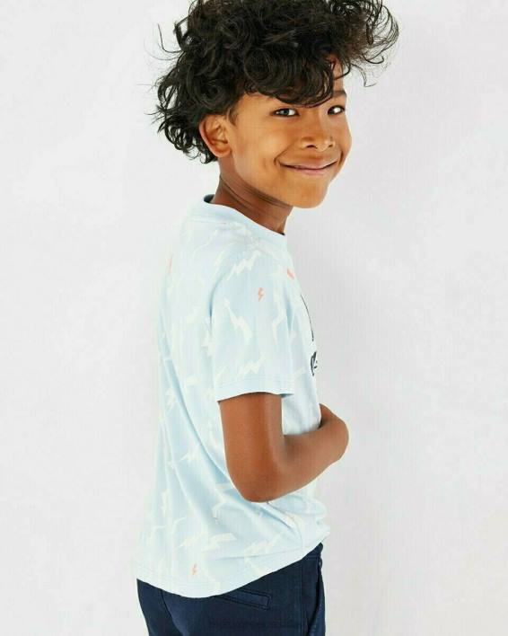 αγόρια Mexx εμπριμέ μπλουζάκι γαλάζιο μπλε BR0F970