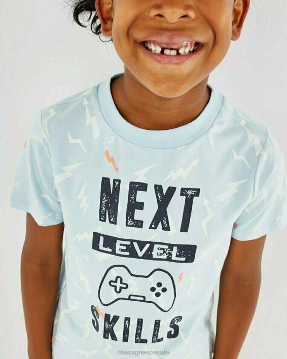 αγόρια Mexx εμπριμέ μπλουζάκι γαλάζιο μπλε BR0F970