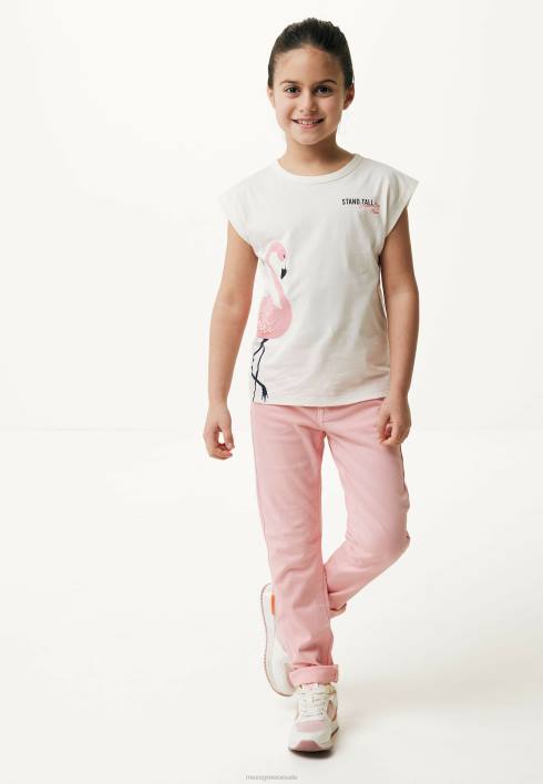 κορίτσια Mexx T-shirt έργο τέχνης σε λευκό χρώμα μπεζ BR0F764