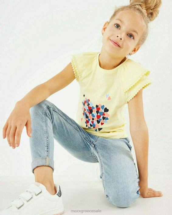 κορίτσια Mexx T-shirt με έργα τέχνης κίτρινο κίτρινος BR0F867
