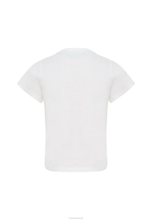 αγόρια Mexx T-shirt artwork κοντό μανίκι σε λευκό μπεζ BR0F902