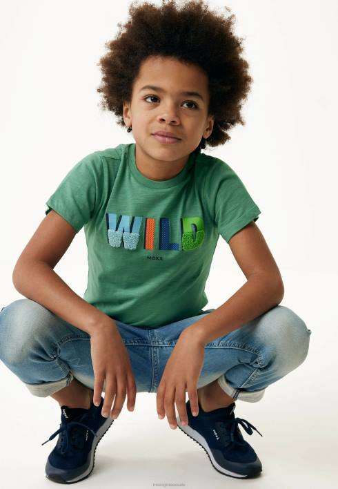 αγόρια Mexx T-shirt artwork κοντομάνικο vintage πράσινος BR0F891