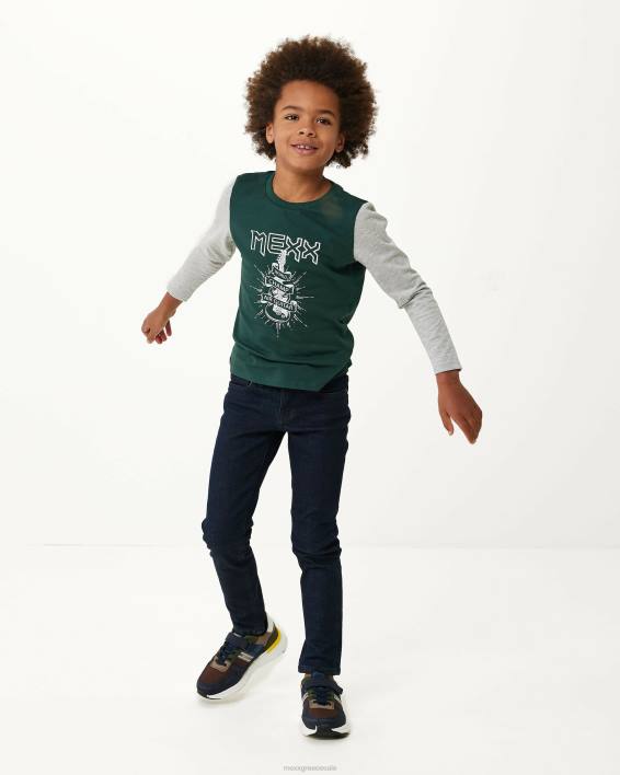 αγόρια Mexx μακρυμάνικο colorblock σκούρο πράσινος BR0F928