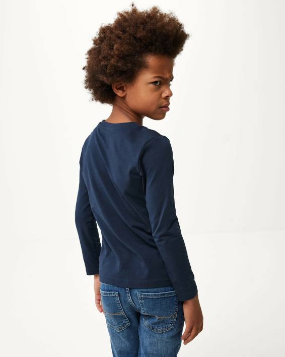 αγόρια Mexx μακρυμάνικο t-shirt ναυτικό μπλε BR0F931