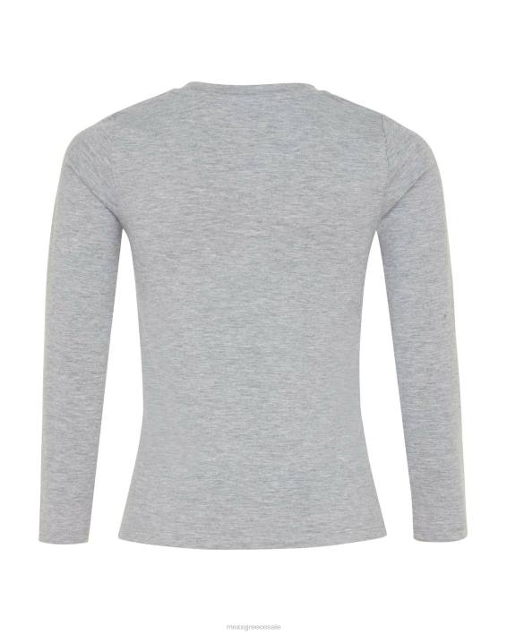 κορίτσια Mexx t-shirt με παγιέτες, artwork melee γκρί BR0F839