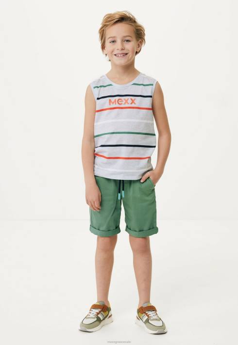 αγόρια Mexx ριγέ tanktop γκρι μάχη σώμα με σώμα βαμβάκι BR0F897