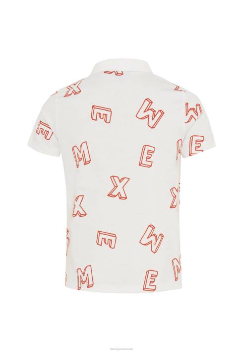 αγόρια Mexx εκτύπωση πόλο σε λευκό πορτοκάλι BR0F901