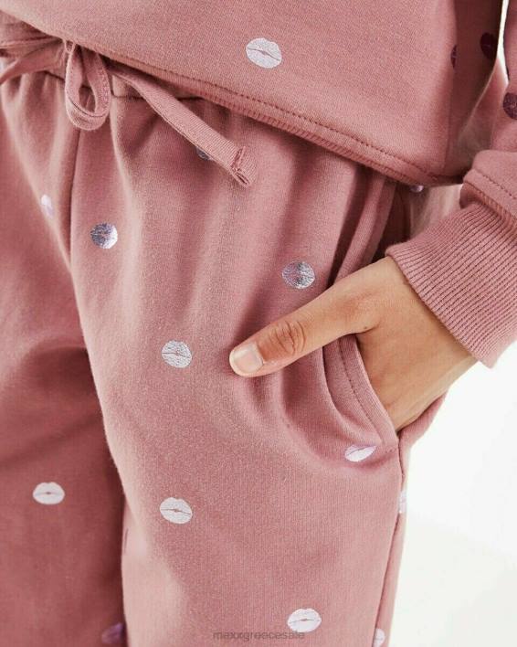 κορίτσια Mexx φούτερ παντελόνι φαρδύ παλιό ροζ BR0F872