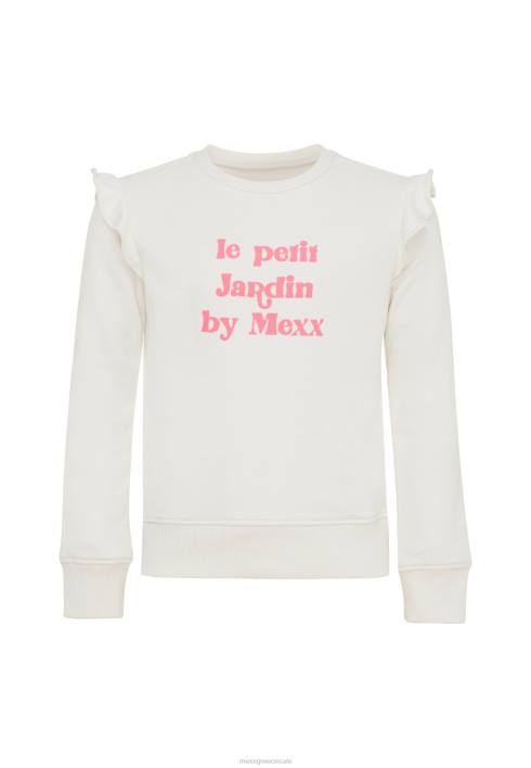 κορίτσια Mexx βολάν πουλόβερ σε λευκό μπεζ BR0F753