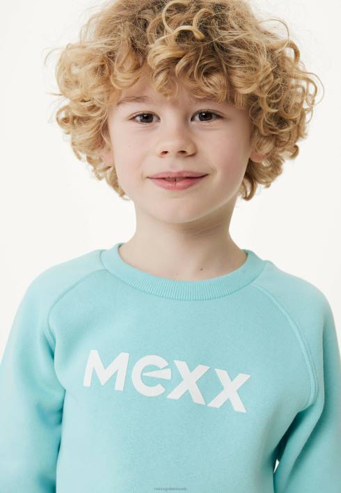 αγόρια Mexx έργο τέχνης πουλόβερ με λαιμόκοψη μπλε BR0F899