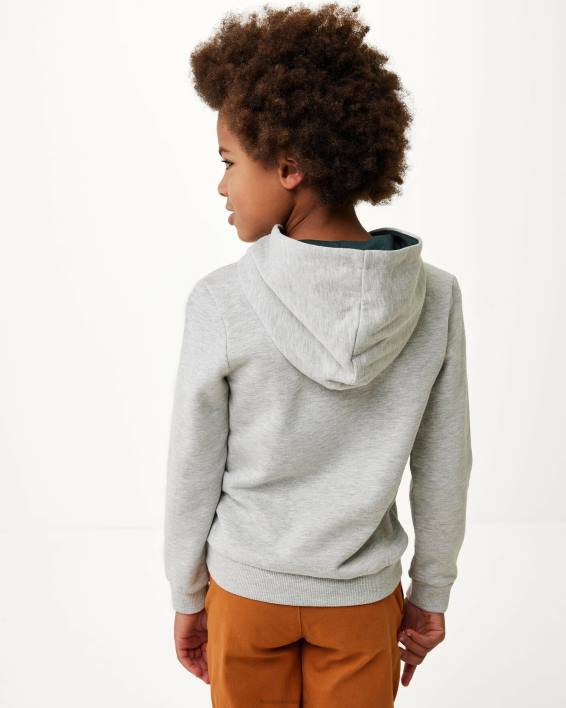 αγόρια Mexx κουκούλα με σώμα σώμα με σώμα με έργα τέχνης γκρί BR0F944