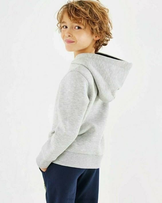 αγόρια Mexx πουλόβερ με κουκούλα γκρι μάχη σώμα με σώμα γκρί BR0F969