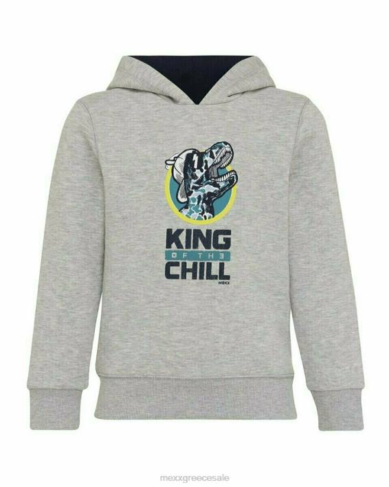 αγόρια Mexx πουλόβερ με κουκούλα γκρι μάχη σώμα με σώμα γκρί BR0F969