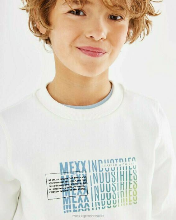 αγόρια Mexx βασικό πουλόβερ σε λευκό χρώμα άσπρο BR0F974