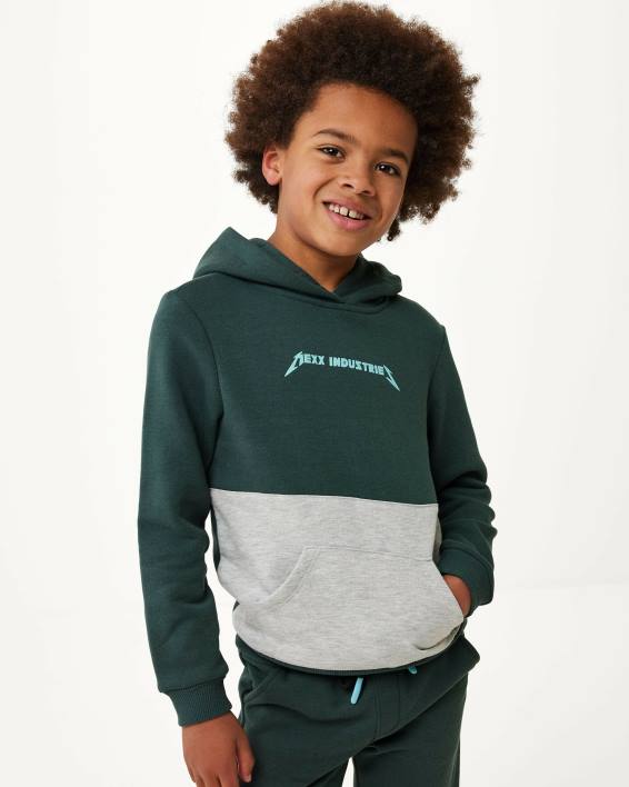 αγόρια Mexx colorblock hoody dark πράσινος BR0F948