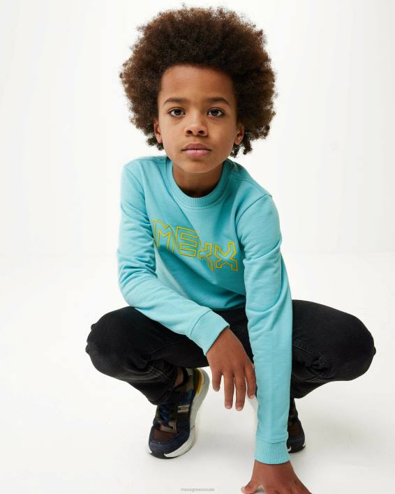 αγόρια Mexx λογότυπο crewneck φορέας ωκεανός μπλε BR0F953
