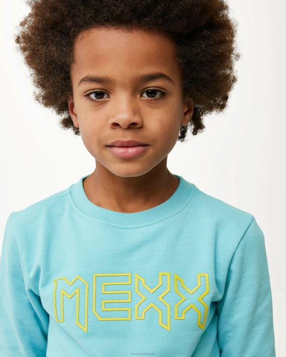αγόρια Mexx λογότυπο crewneck φορέας ωκεανός μπλε BR0F953