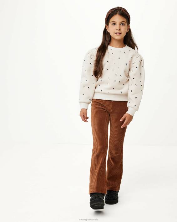 κορίτσια Mexx πουλόβερ με κέντημα με λαιμόκοψη άσπρο BR0F811