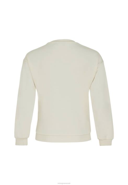 κορίτσια Mexx πουλόβερ με λαιμόκοψη εκρού μπεζ BR0F819