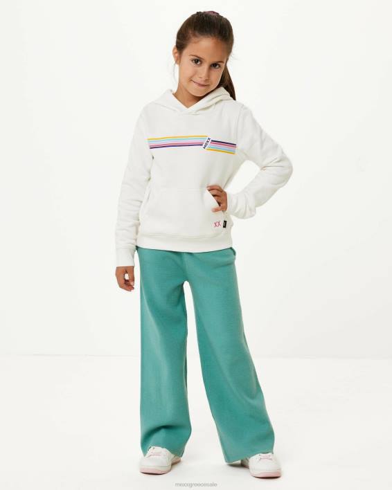 κορίτσια Mexx πουλόβερ με κουκούλα και τσέπη καγκουρό άσπρο BR0F840