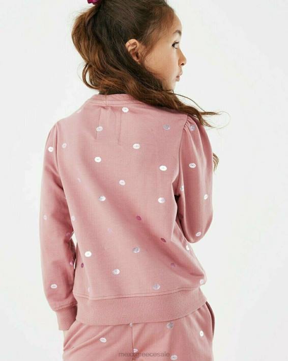 κορίτσια Mexx φούτερ με λαιμόκοψη παλιά ροζ BR0F873