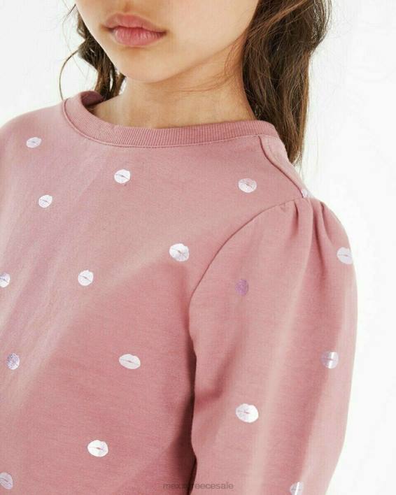 κορίτσια Mexx φούτερ με λαιμόκοψη παλιά ροζ BR0F873