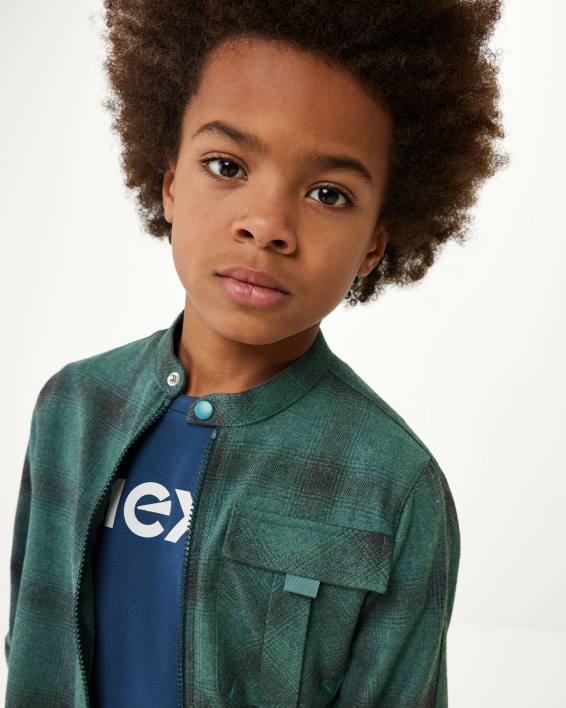 αγόρια Mexx σκούρο πουκάμισο με φερμουάρ πράσινος BR0F945