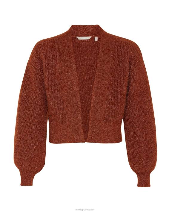 κορίτσια Mexx ζακέτα lurex σκούρα καφέ BR0F820