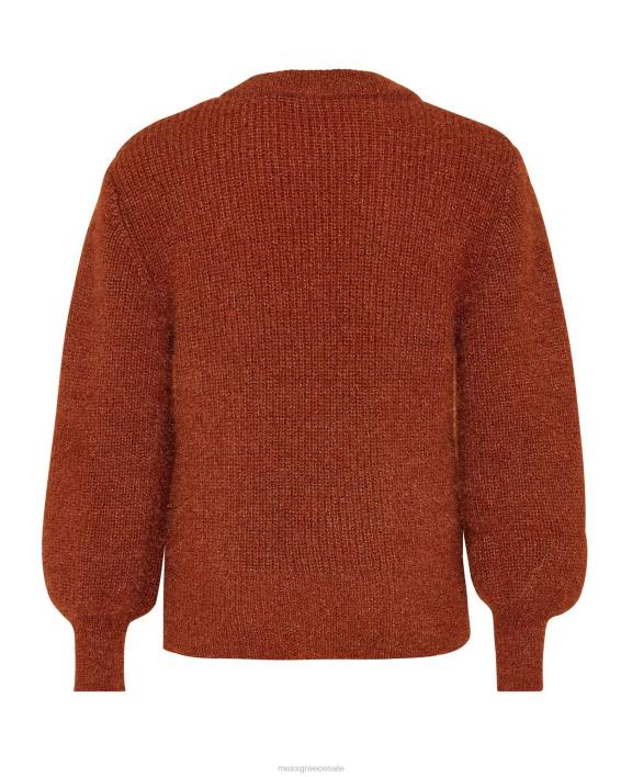 κορίτσια Mexx πουλόβερ lurex σκούρο καφέ BR0F821