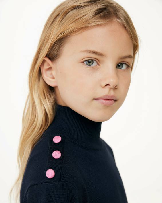 κορίτσια Mexx φόρεμα με λαιμό χελώνα navy μπλε BR0F831