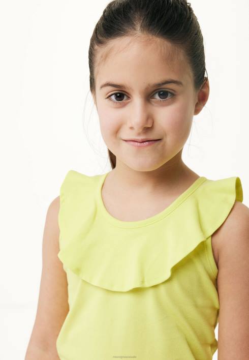 κορίτσια Mexx αμάνικο κορυφαίο βολάν κίτρινος BR0F752