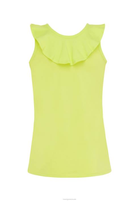 κορίτσια Mexx αμάνικο κορυφαίο βολάν κίτρινος BR0F752