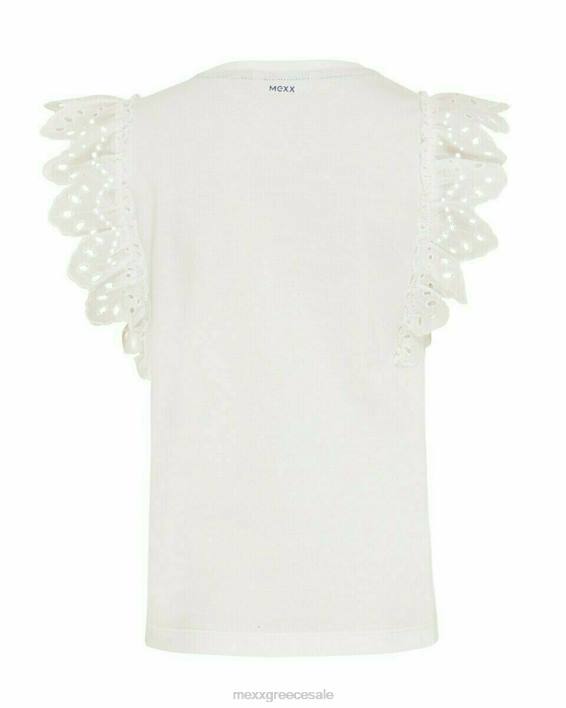 κορίτσια Mexx μανίκια κεντητό τοπ από λευκό άσπρο BR0F783