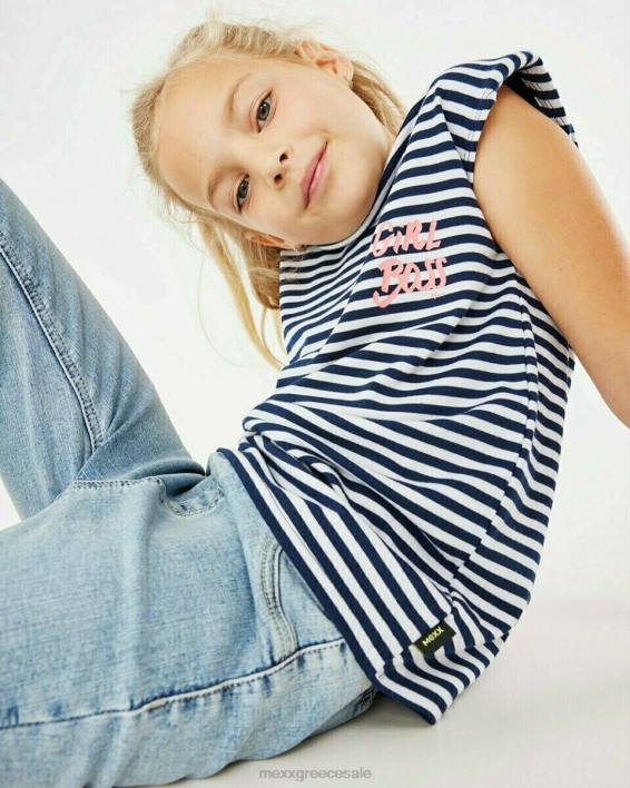 κορίτσια Mexx ριγέ επάνω μαξιλαράκια ώμου σε λευκό άσπρο BR0F784