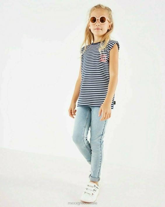 κορίτσια Mexx ριγέ επάνω μαξιλαράκια ώμου σε λευκό άσπρο BR0F784